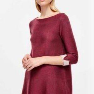 COS Merino Knit Sweater in Cherry
